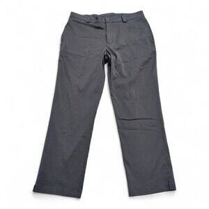 Slazenger Men's Dress Pants Waist 34 Charcoal Flat Front